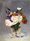 Eduard Manet Flowers In A Crystal Vase painting
